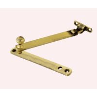 Brass Window Stoppers and Friction Stays, Adjustable Window Restrictors for Casement Sliding Windows, Corrosion-Resistant Safety Stoppers for Residential Buildings